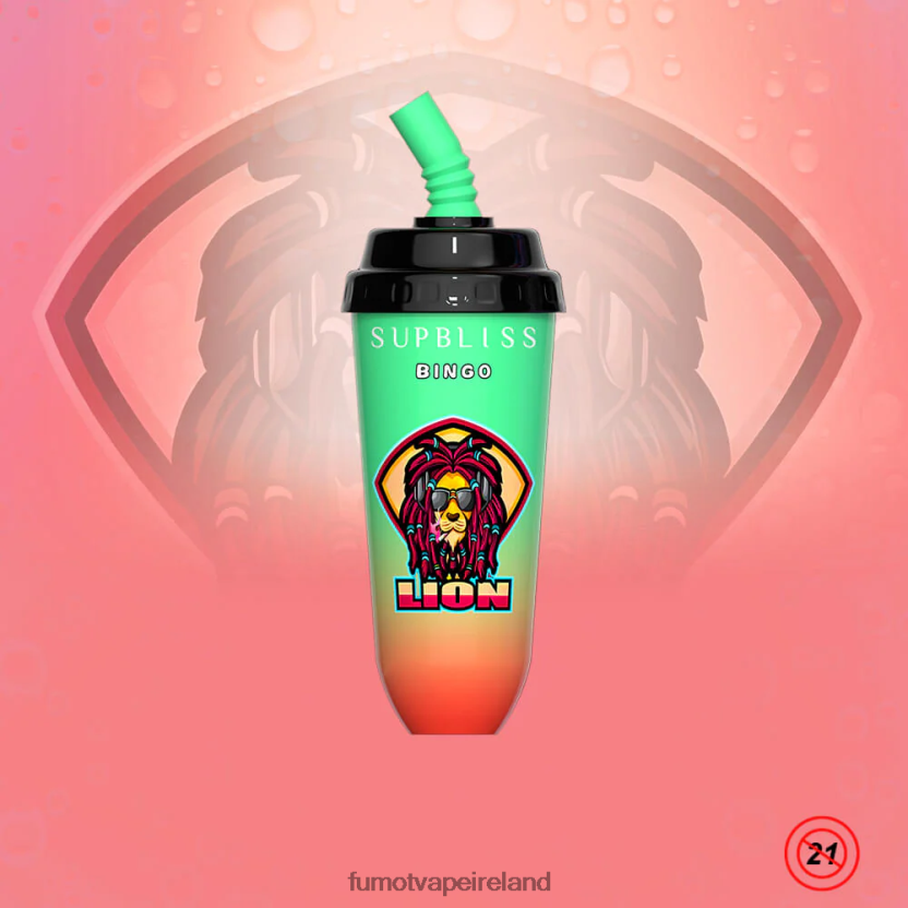 Fumot Supbliss Bingo 8000 Disposable Vape Pod Device - 16ML (1 Piece) T6F626396 | Fumot Cigarette Electronique Cherry Peach Lemonade